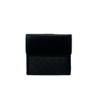 Gucci Vintage Micro GG Logo Leather Bifold Wallet Mini Black — view 2