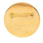 Chanel Coco Round Brooch Gold Black Plated — view 2