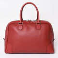 Loewe Amazona Handbag Red Leather Silver