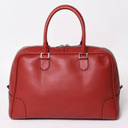 Loewe Amazona Handbag Red Leather Silver — view 2