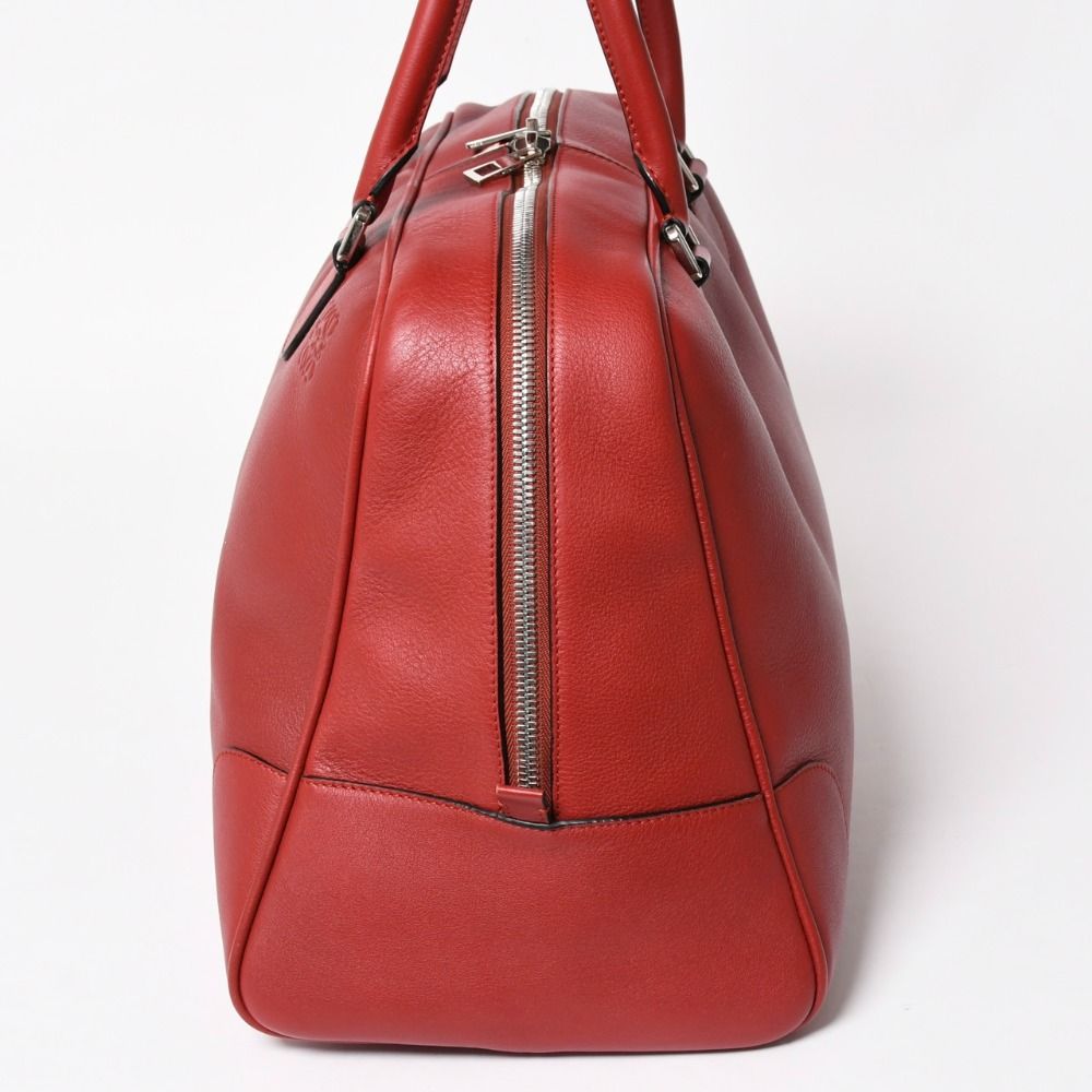 Loewe Amazona Handbag Red Leather Silver — view 4