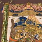 Hermes Carre 90 L Atlantide Atlantis Silk Scarf Brown — view 2
