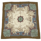 Hermes Carre 90 Azvlejos Noble Ship Scarf Silk Multicolor