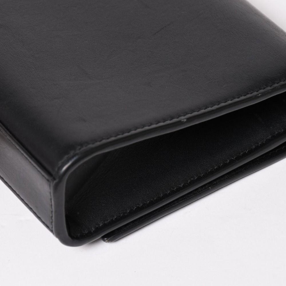 Saint Laurent Shoulder Bag Gold Black YSL Logo — view 8