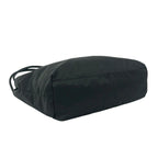 Prada Triangle Logo Tessuto Nylon Tote Shoulder Bag Black — view 7