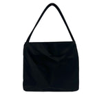 Prada Triangle Logo Tessuto Nylon Tote Shoulder Bag Black — view 3