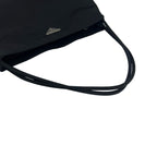 Prada Triangle Logo Tessuto Nylon Tote Shoulder Bag Black — view 4