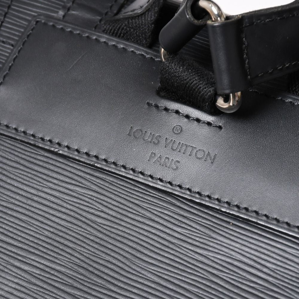 Louis Vuitton Christopher PM Backpack Epi Leather Black Silver — view 8