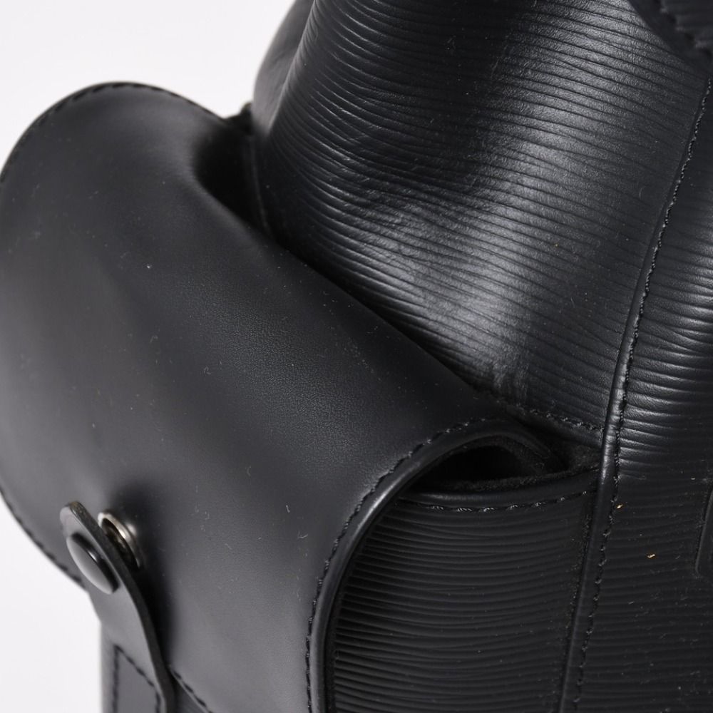 Louis Vuitton Christopher PM Backpack Epi Leather Black Silver — view 5