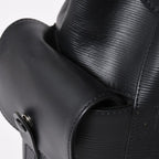 Louis Vuitton Christopher PM Backpack Epi Leather Black Silver — view 5