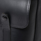 Louis Vuitton Christopher PM Backpack Epi Leather Black Silver — view 6