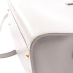 Saint Laurent Handbag Monogram Baby Cabas 2-Way Gray Leather — view 7