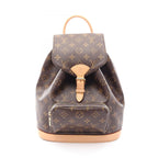 Louis Vuitton Backpack Montsouris PM Monogram Canvas Leather