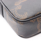 Celine Shoulder Bag Triomphe Black Canvas Leather — view 5