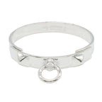 Hermes Bangle Collier de Chien Hangul 15.5 cm 925 Sterling Silver Bracelet