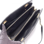 Chanel Tote Quilted Black Caviar Leather CC Logo Chain — view 3