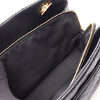Chanel Tote Quilted Black Caviar Leather CC Logo Chain — view 6