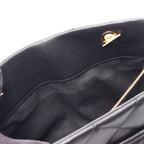 Chanel Tote Quilted Black Caviar Leather CC Logo Chain — view 7