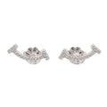 Tiffany & Co Earrings T Smile Mini Diamond 18k White Gold