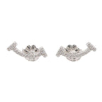 Tiffany & Co Earrings T Smile Mini Diamond 18k White Gold