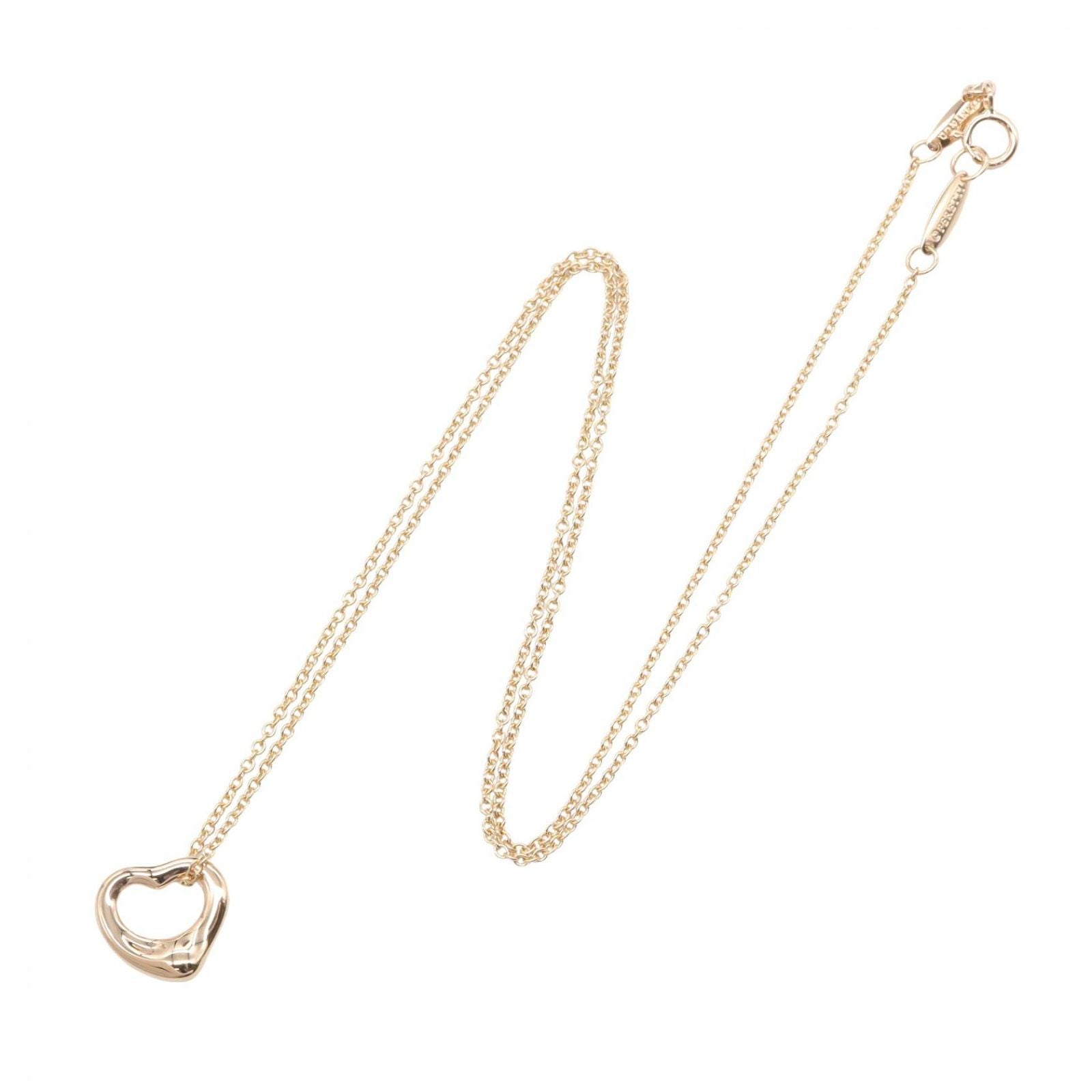 Tiffany & Co Necklace Open Heart Mini 40.5 cm 18k Pink Gold — view 2