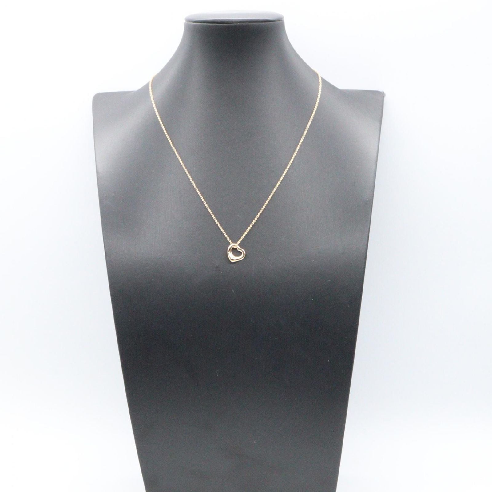Tiffany & Co Necklace Open Heart Mini 40.5 cm 18k Pink Gold — view 6