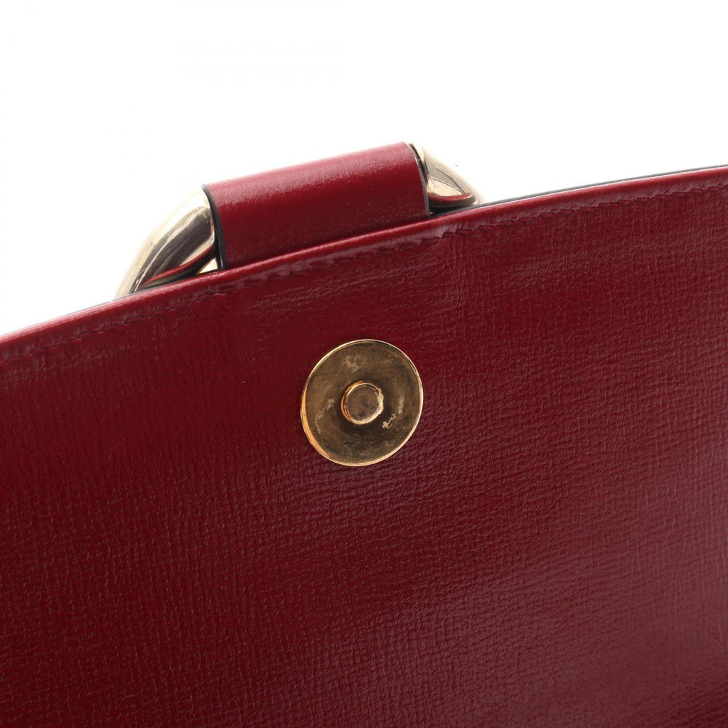Gucci Shoulder Bag Double Red Leather GG Marmont — view 7