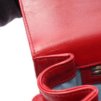 Gucci Shoulder Bag Double Red Leather GG Marmont — view 5