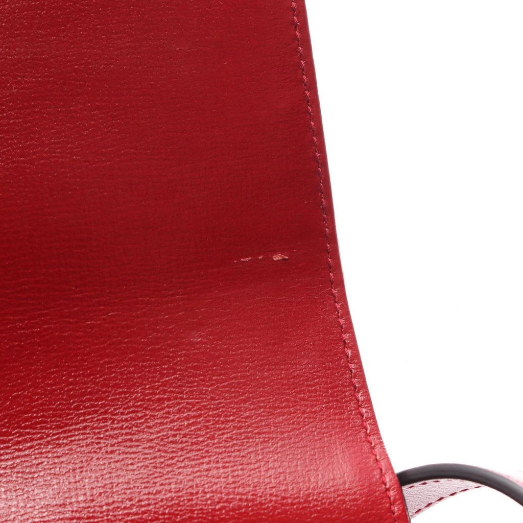 Gucci Shoulder Bag Double Red Leather GG Marmont — view 6