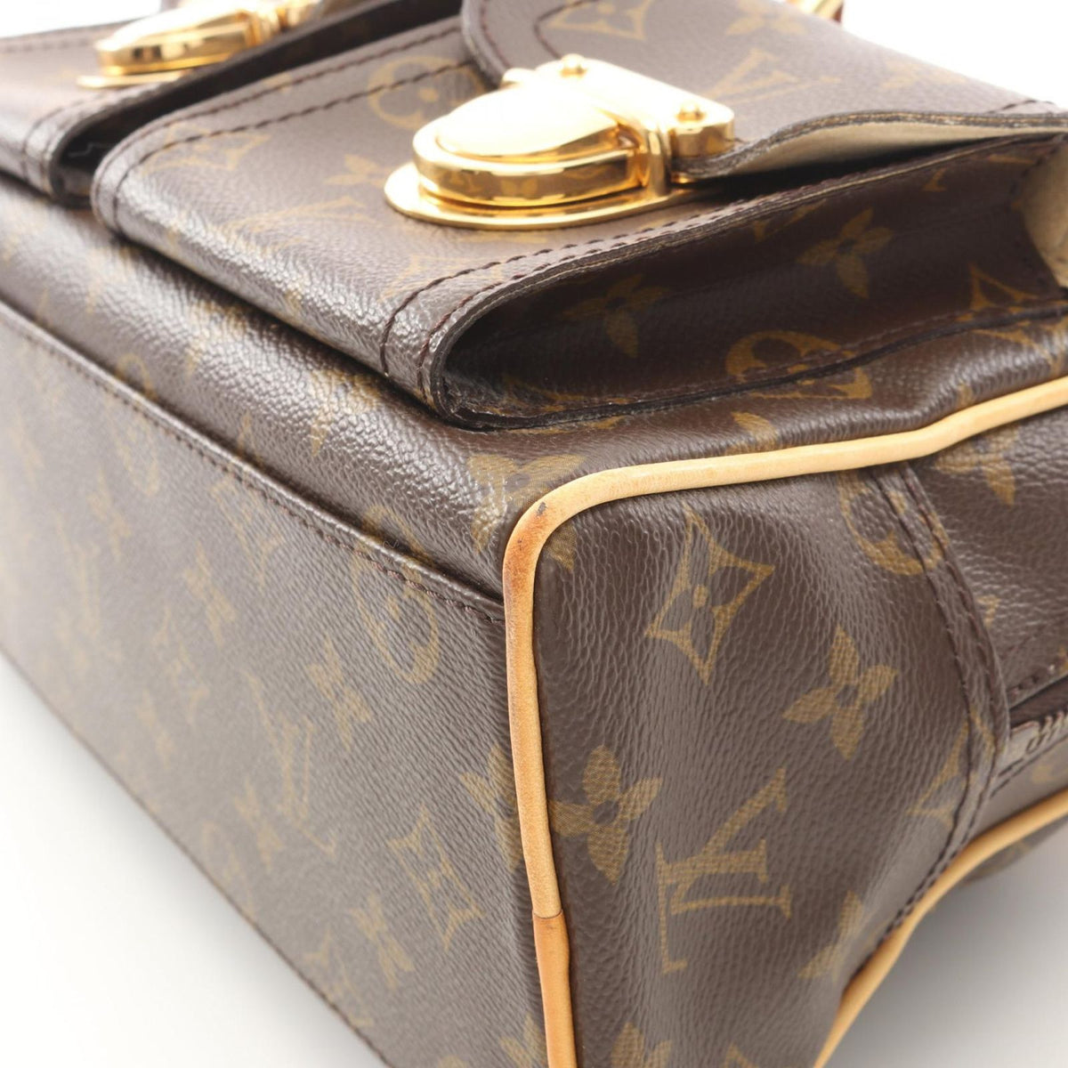Louis Vuitton Handbag Manhattan PM Monogram Canvas Leather — view 8