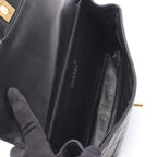 Chanel Quilted Double Face Shoulder Bag Black Lambskin — view 4