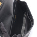 Chanel Quilted Double Face Shoulder Bag Black Lambskin — view 3