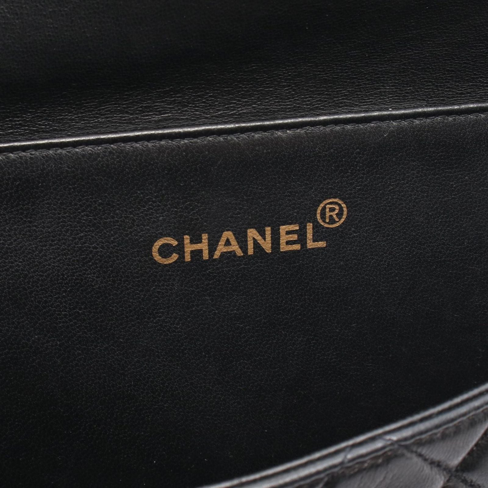 Chanel Quilted Double Face Shoulder Bag Black Lambskin — view 5