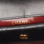 Chanel Shoulder Bag Quilted Black Lambskin Chain — view 4