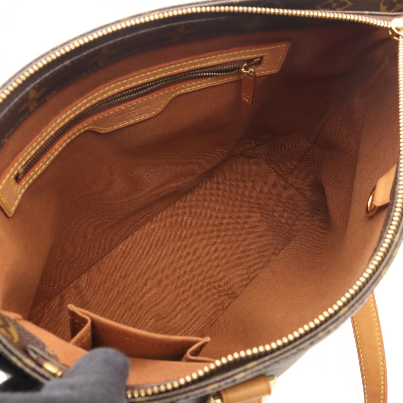 Louis Vuitton Shoulder Bag Cabas Piano Monogram Canvas Leather — view 3