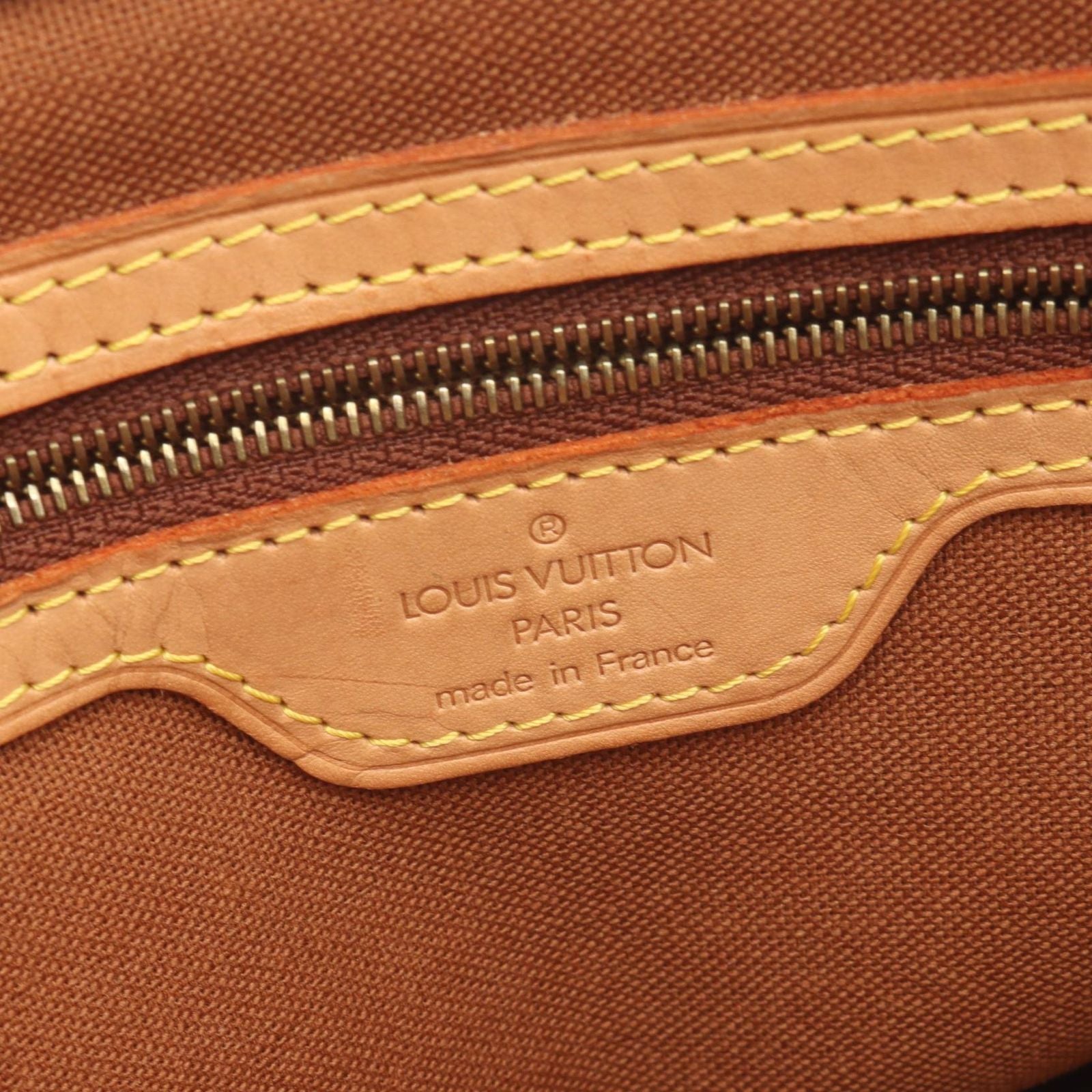 Louis Vuitton Shoulder Bag Cabas Piano Monogram Canvas Leather — view 4