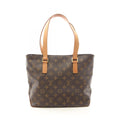 Louis Vuitton Shoulder Bag Cabas Piano Monogram Canvas Leather