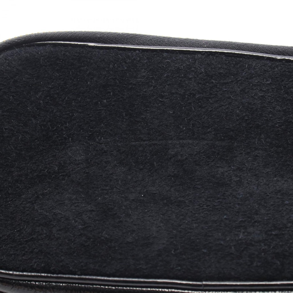 Gucci Shoulder Bag Double Black Suede Patent Ophidia GG — view 7