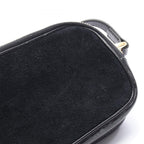 Gucci Shoulder Bag Double Black Suede Patent Ophidia GG — view 6