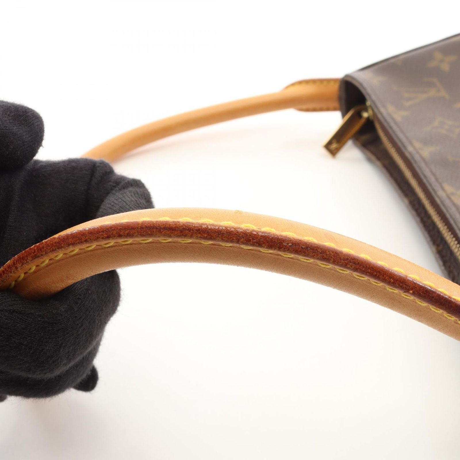Louis Vuitton Shoulder Bag Looping Canvas Leather — view 9