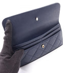 Chanel Shoulder Bag Quilted Navy Caviar Leather Chain — view 6