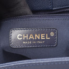 Chanel Shoulder Bag Quilted Navy Caviar Leather Chain — view 4