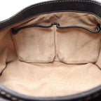 Prada Shoulder Bag Vitello Shine Black Leather Chain — view 7