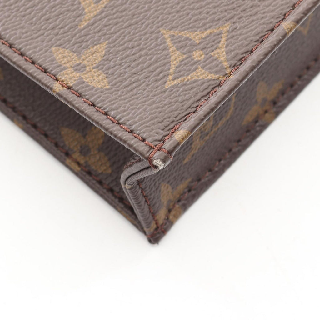 Louis Vuitton Handbag Sac Plat Monogram 2-Way Canvas Leather Petite — view 7