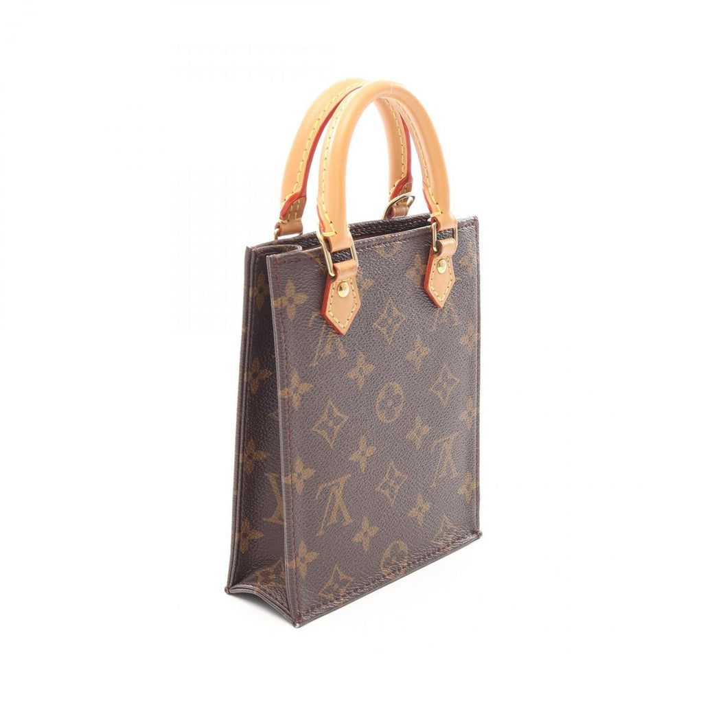 Louis Vuitton Handbag Sac Plat Monogram 2-Way Canvas Leather Petite — view 2