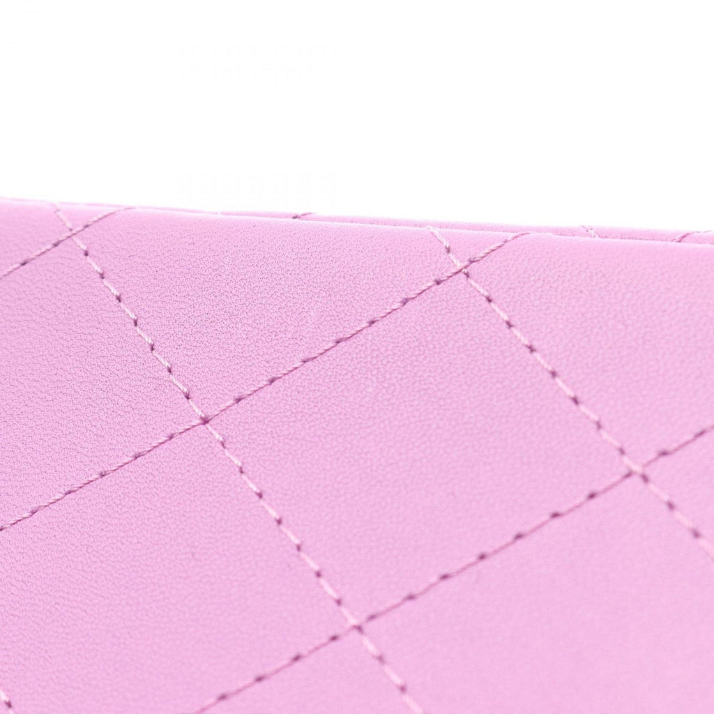 Chanel Shoulder Bag Mini Quilted Purple Lambskin Chain — view 8