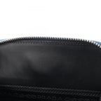 Prada Waist Bag Brick Blue Saffiano Leather — view 8