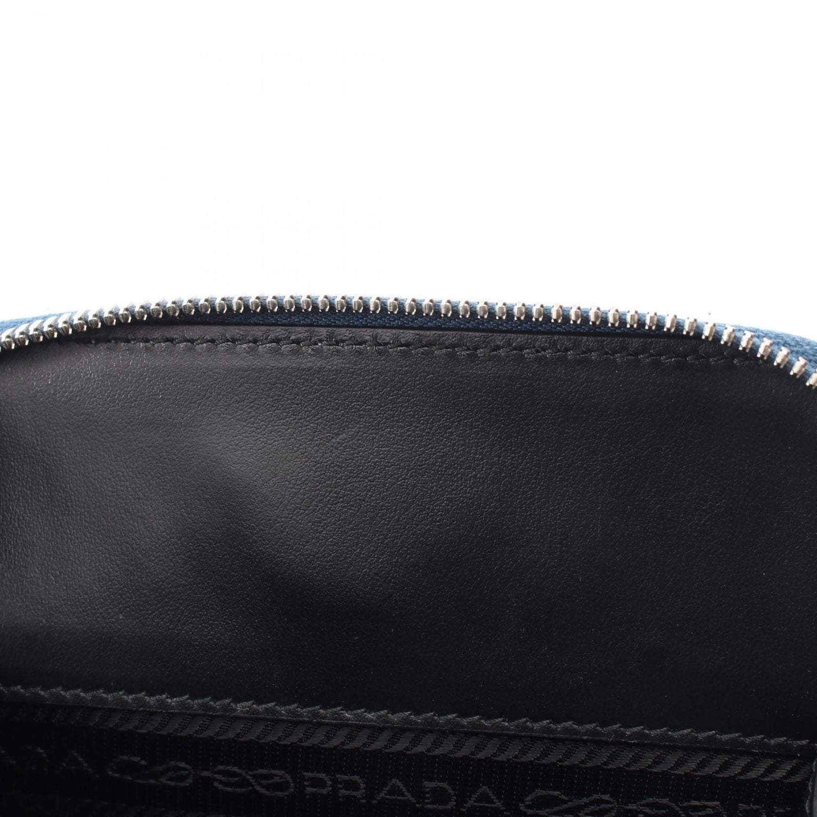 Prada Waist Bag Brick Blue Saffiano Leather — view 8