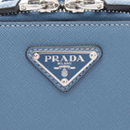 Prada Waist Bag Brick Blue Saffiano Leather — view 5