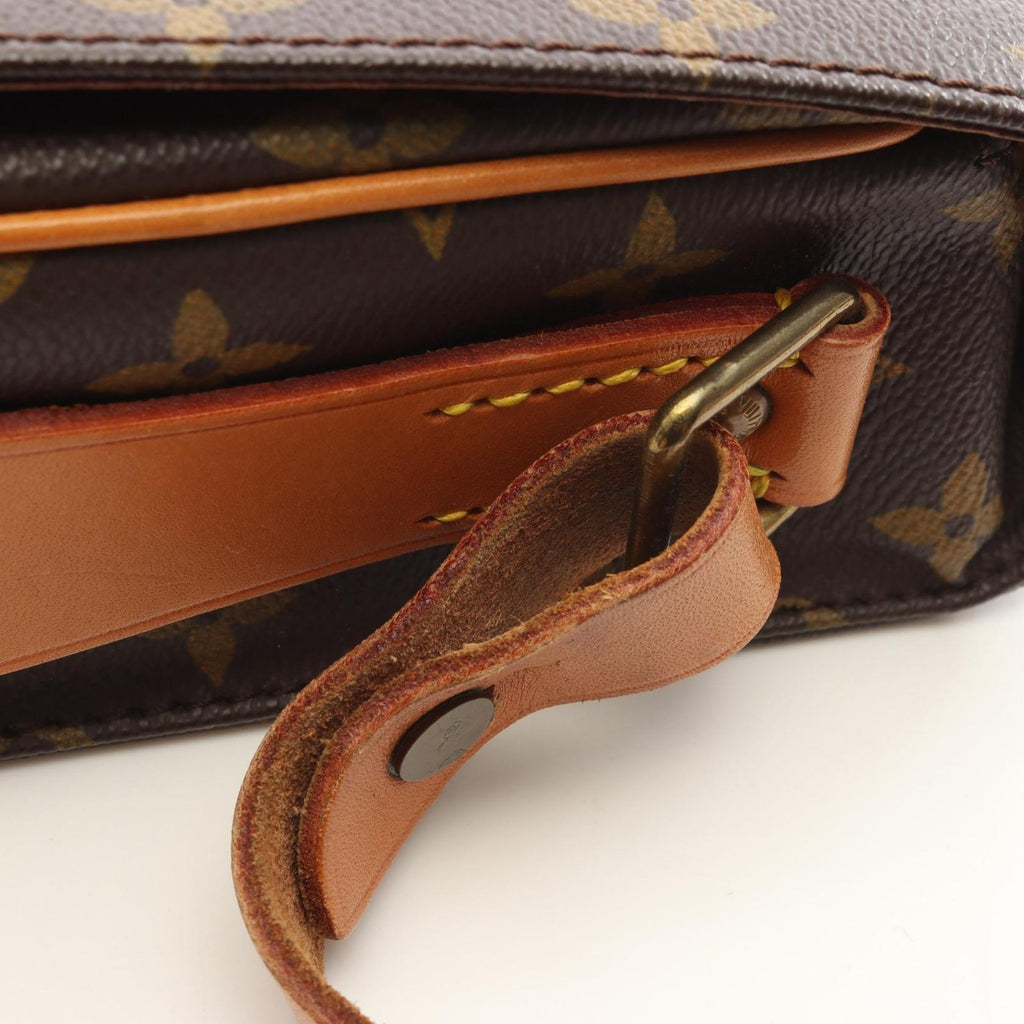 Louis Vuitton Shoulder Bag Cartouchiere Canvas Leather — view 8